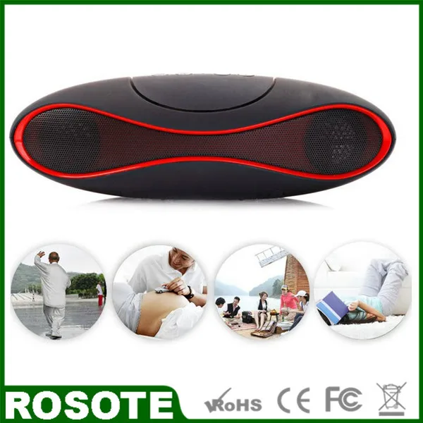 Free Shipping 2015 New Hi-Fi rechargeable portable speaker with built-in mic mini abramtek Rugby bluetooth | Электроника