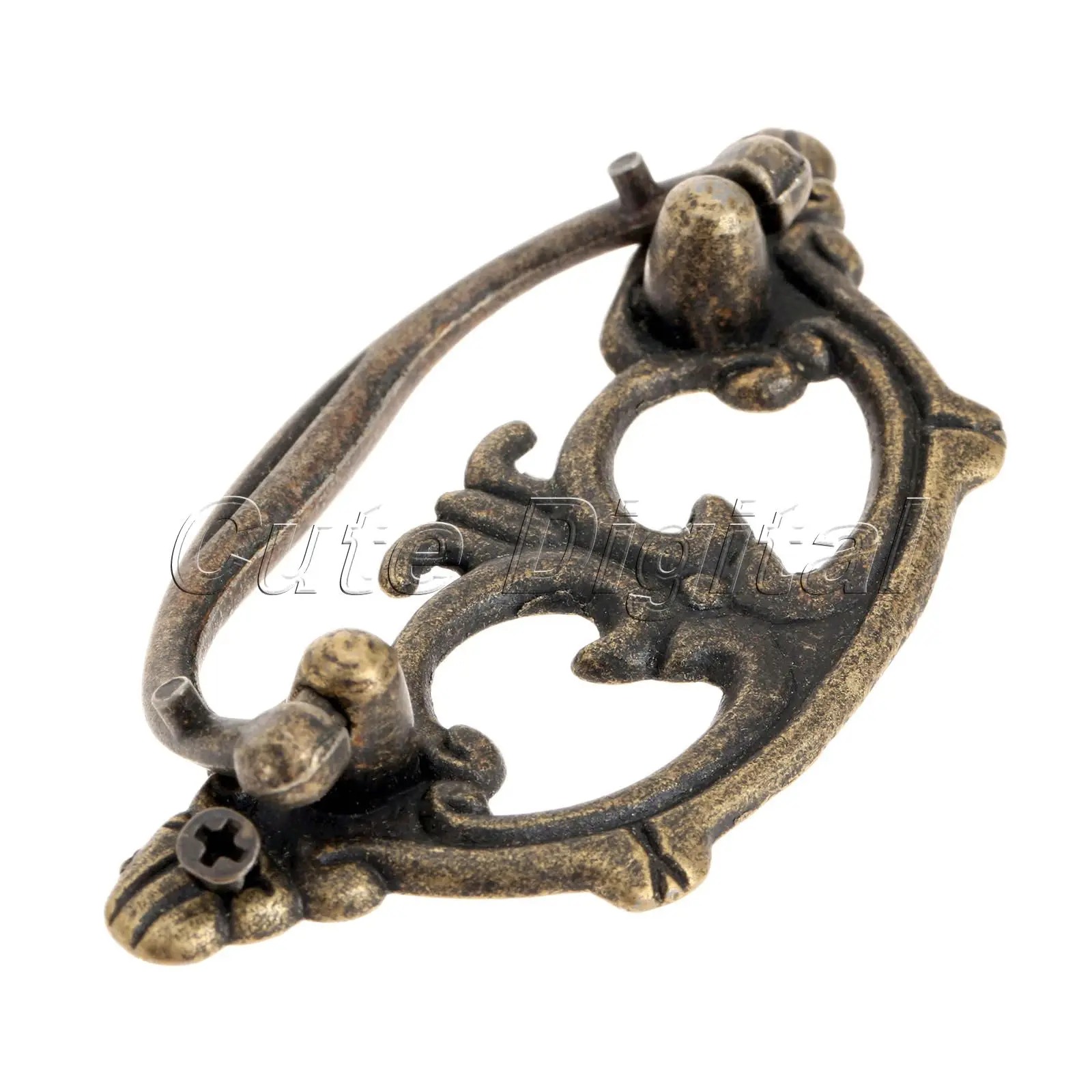 2 шт. античные медные мебельные ручки Кухня Шкаф Дверь шкафа чашка с выдвижными