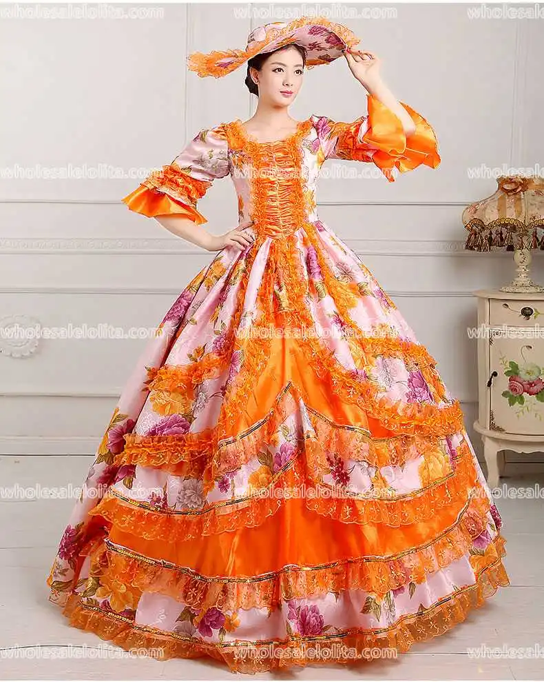 Вечернее платье 18 го века средневековое Рококо/нарядные платья в викторианском