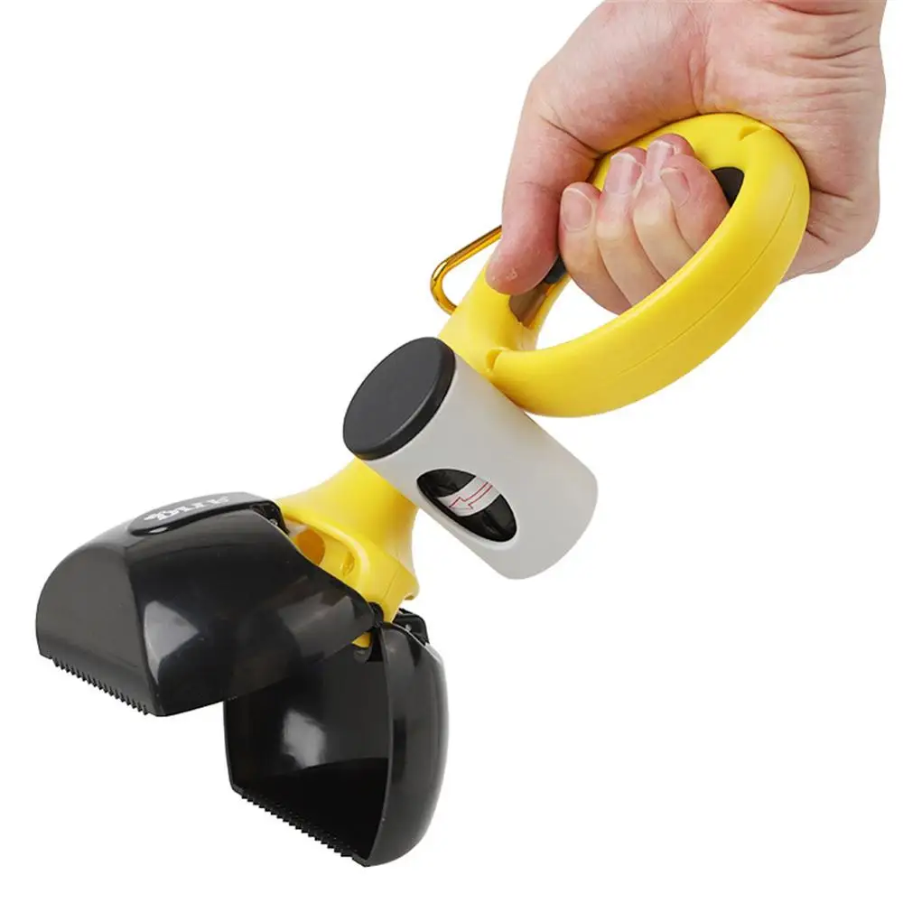 2 в 1 Pet Pooper Scooper +(1 рулон = 15 шт.) набор мешков для уборки собак и кошек на открытом