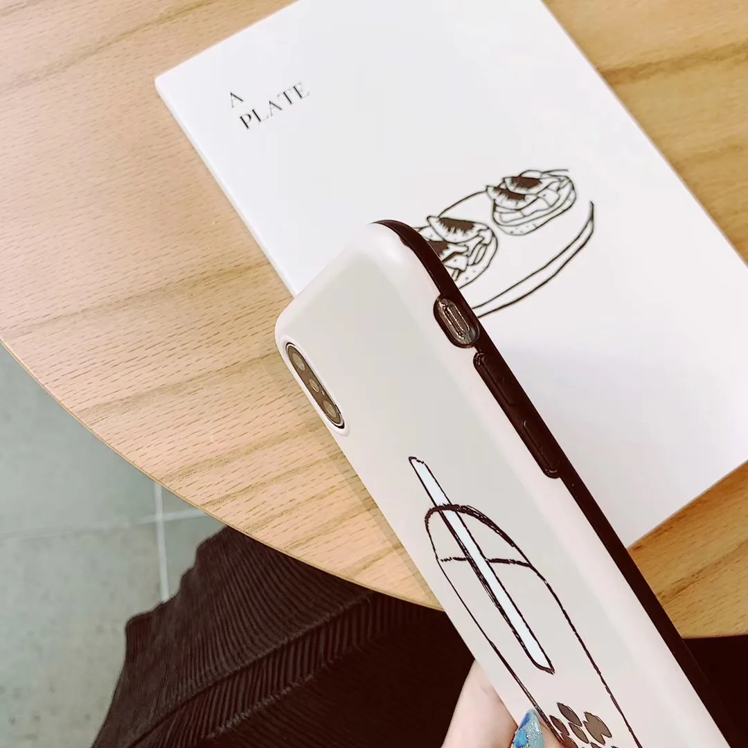 Чехол для телефона I Love Bubble Milk Tea iPhone 11 12ProMax XS MAX XR Capa мягкая задняя крышка из ТПУ X 8