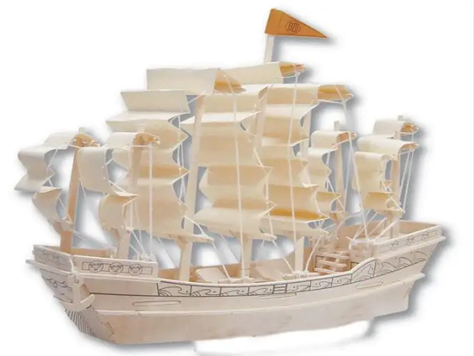 Candice guo! Деревянная игрушка 3D пазл ручная работа сборная игра сделай сам древняя