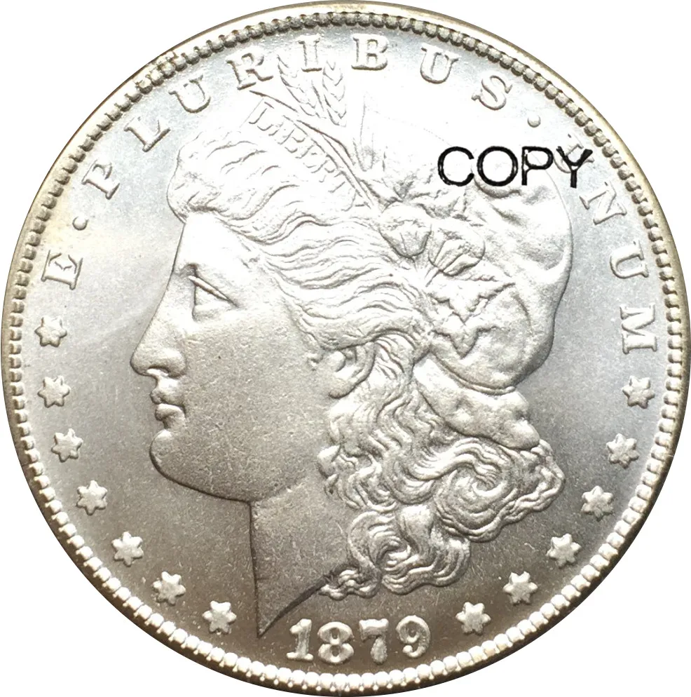 

Соединенные Штаты Америки 1879 CC Morgan One 1 доллар Мельхиор посеребренные копии монет