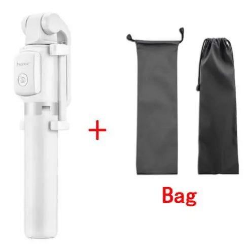 add bag white Huawei Honor AF15 палка для селфи штатив Bluetooth 3,0 Портативный Беспроводной Bluetooth Управление штатив-монопод для мобильного телефона C2 - Цвет: add bag white