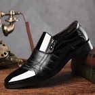 Мужские классические туфли, мягкие, лакированная кожа, плоская подошва, классические, оксфорды, черные