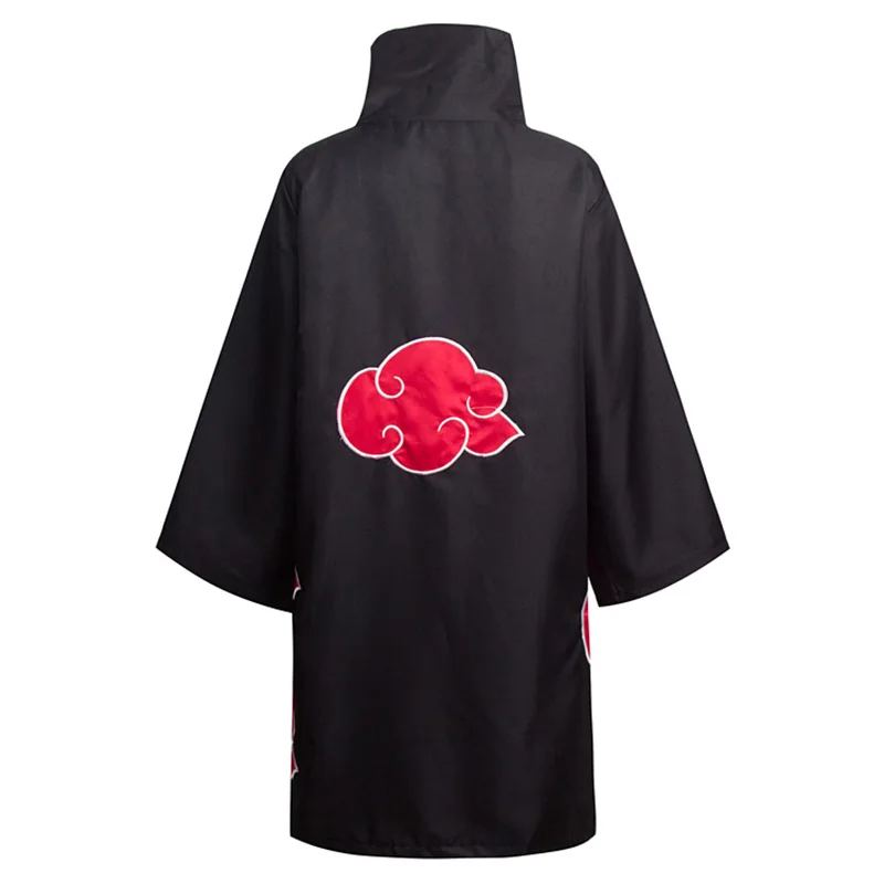 Naruto Cosplay Costume Cloak Akatsuki Uchiha Sasuke Costumes Forehead Headband Accessories Set | Тематическая одежда и