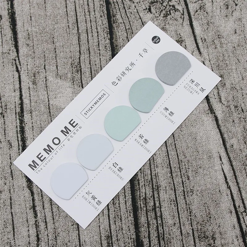 

Cute Round Colorful Self-Adhesive Memo Pad Sticky Note Page Marker Planner Memo Pad planner