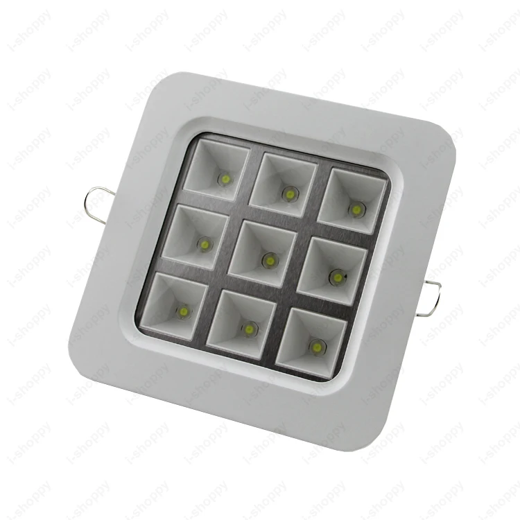 Dimmable/Not 4 W/9 W/16 W/25 W Встраиваемый светодиодный потолочный светильник квадратный
