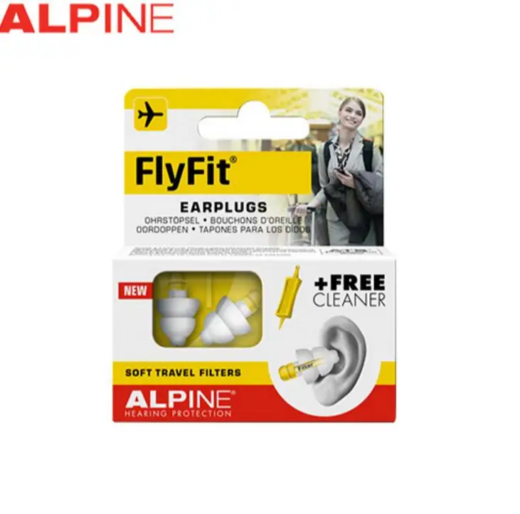Горячая Распродажа Alpine FlyFit, беруши для полетов, авиационные беруши, противошумные беруши для плавания