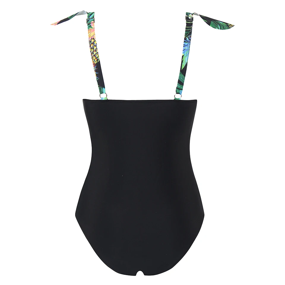 Женский купальный костюм TCBSG Цельный купальник с оборками бандажный летняя