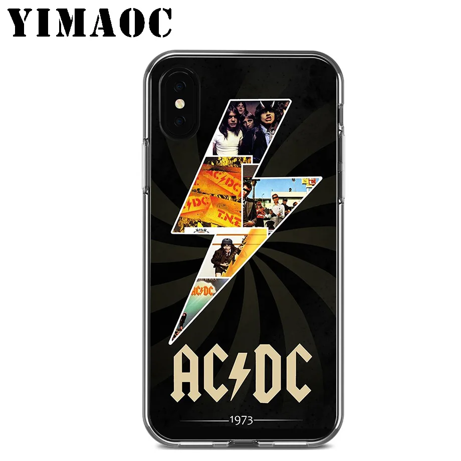YIMAOC Led Zeppelin ACDC полосы Мягкий ТПУ силиконовый чехол для Apple Iphone Xr Xs Max X 10 8 Plus 7 6 S SE 5s 5 |