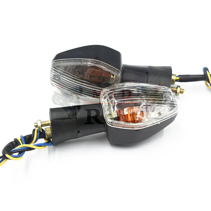 White shell 1 pair Мотоцикл поворота сигнальные огни сигнальная лампа для Honda CB400 05-CBR600 F4 F5 CB900 Hornet 919 929 954 VTR1000 - Цвет: White shell 1 pair