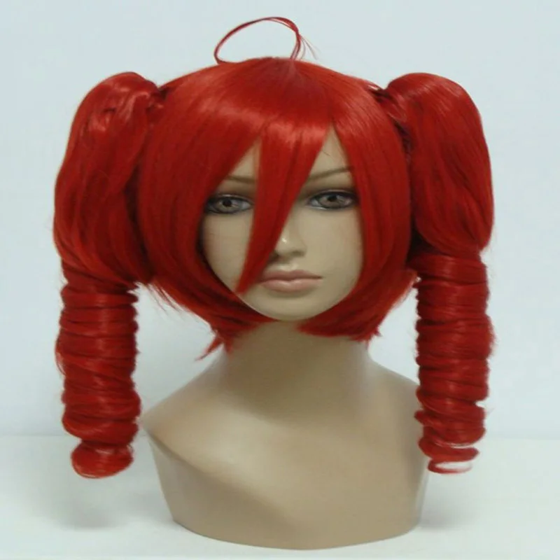 HAIRJOY зеленый Вокалоид Мику косплей парик две косы длинные кудрявые конские хвосты синтетические волосы парики для сахара Сливы Мерси от Overwatch