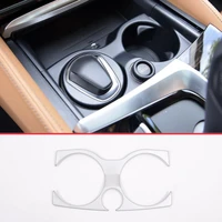 abs chrome car center console cup holder cover trim for bmw 5 series g30 525li 530li 540li 2017 2018 interior moldings