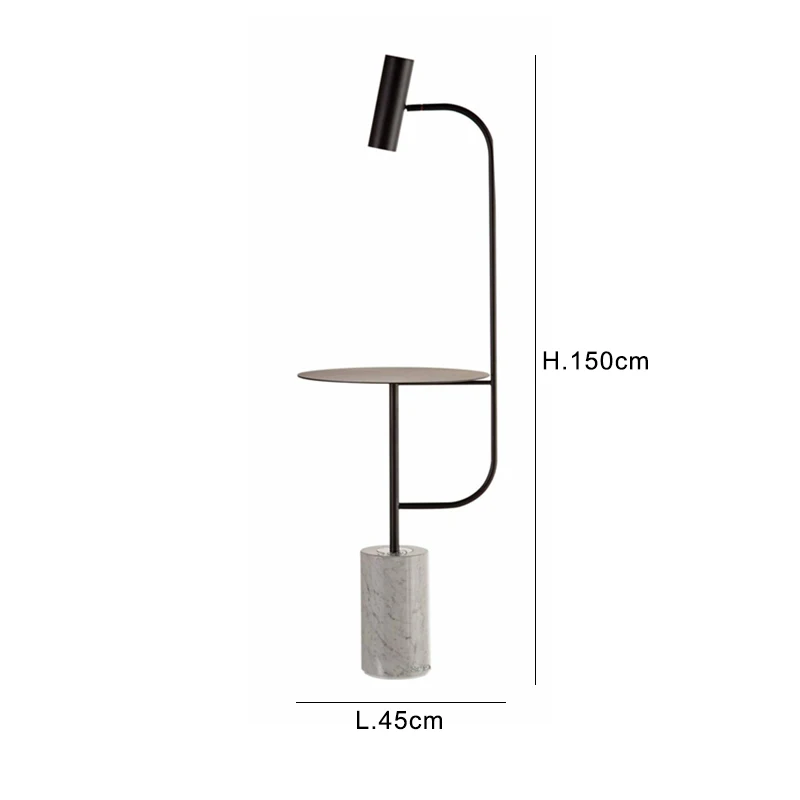 Новый простой современный креативный торшер для спальни гостиной металлический