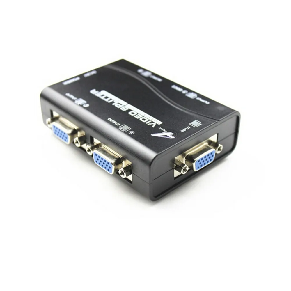 Новое поступление Fengru VGA Video Splitter Дубликатор 1-в-4-из 250 мГц устройства cascadedable