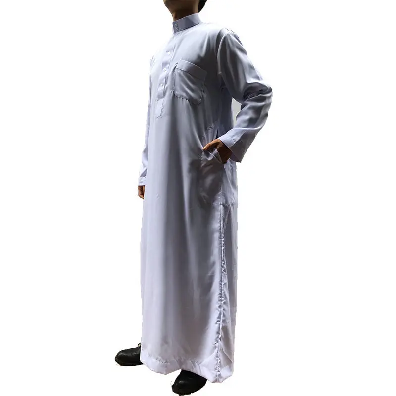 (12 шт./лот) 2019 мусульманские мужские белые рубашки thobes islamic clothing men abayas