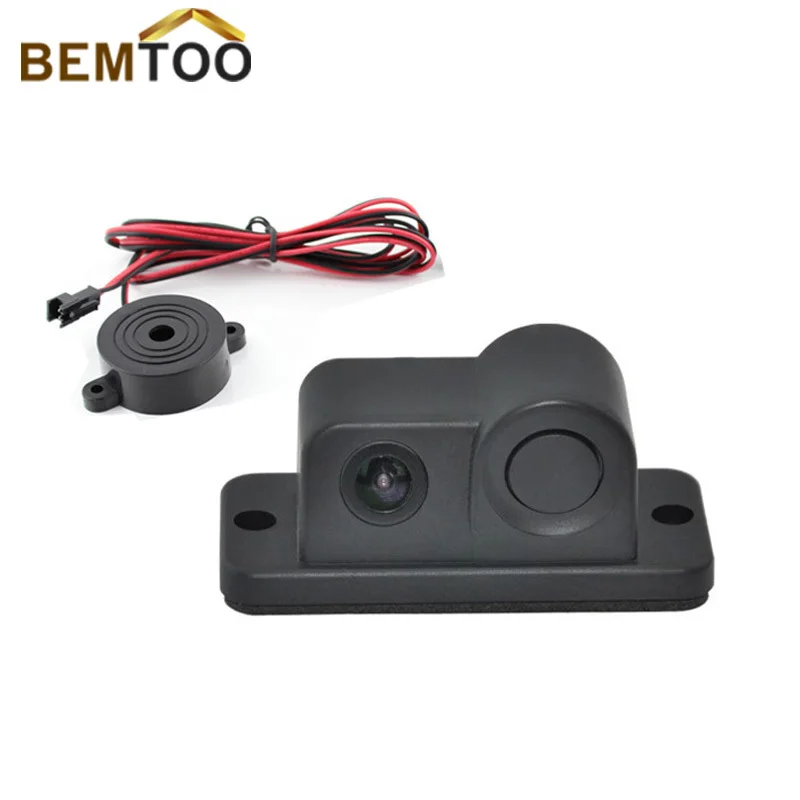 BEMTOO 2 in 1 LED Sound Alarm Car Sensor Radar System with CCD Rear View Parking Camera car accessories | Автомобили и мотоциклы
