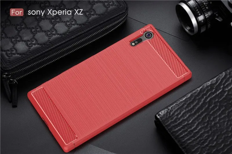 Роскошный чехол из углеродного волокна и ТПУ для sony Xperia XZ XZ2 XZ3 XA1, Ультра мягкий защитный чехол для sony XZ Премиум XZS чехол, защитный чехол
