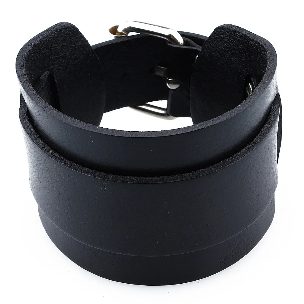 HAWSON для мальчиков хип-хоп панк кожа браслет Модный черный и кофейный