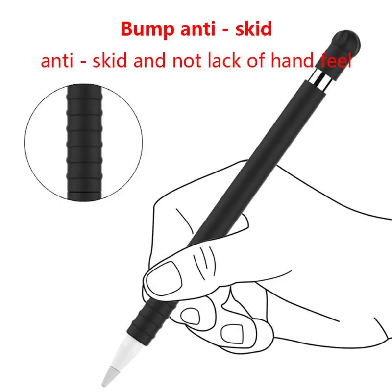 

Protective Cover Case Touch Stylus Pen Holder Soft Silicone Sleeve Nib Tip Anti-Loss Cap Accessories for Apple Pencil 1st Genera