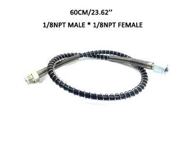 60CM NPT M-F Шланг высокого давления пружина обернутая трубка PCP Пейнтбол наполнение воздуха части связанные различные длины и варианты резьбы - Цвет: 60CM NPT M-F