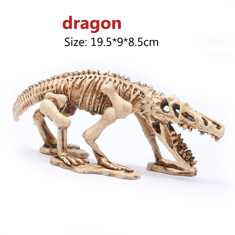 dragon Украшения для Хэллоуина, реквизит, животные, скелет, украшения, летучая мышь/паук/дракон/птица, кости для Хэллоуина, ужасы, вечерние украшения для дома - Цвет: dragon