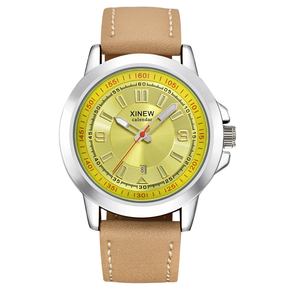 

Mens Watch Brand Casual Leather Band Calendar Quartz Wristwatches Men Army Sports Designer Watches Relogio Masculino Black 2018