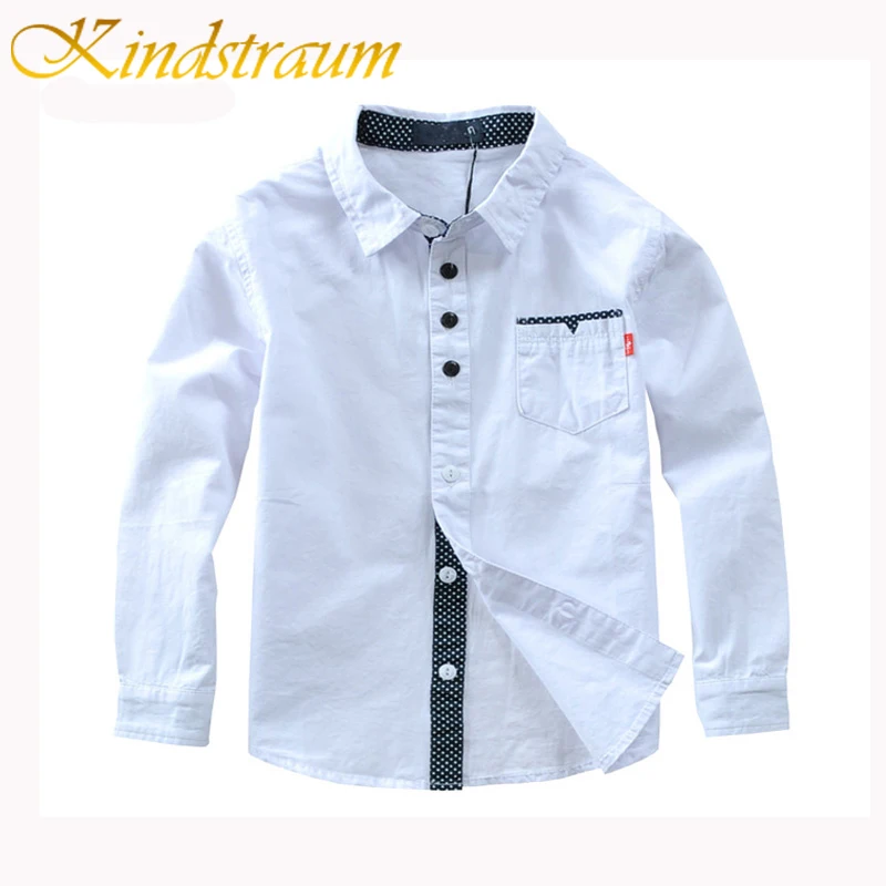 

Kindstraum 2020 Boys Shirts Solid Pattern Kids Fashion Cotton Shirts Long Sleeve Spring & Autumn Children Brand Clothes, MC837