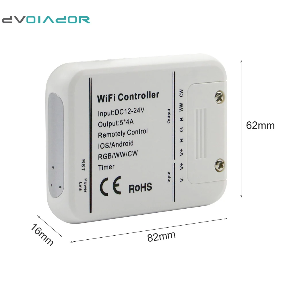 Dvolador smart wifi LED Управление Лер DC12 24V 5 Каналы RGB/RGBW/rgbww 16 миллионов Светодиодные ленты