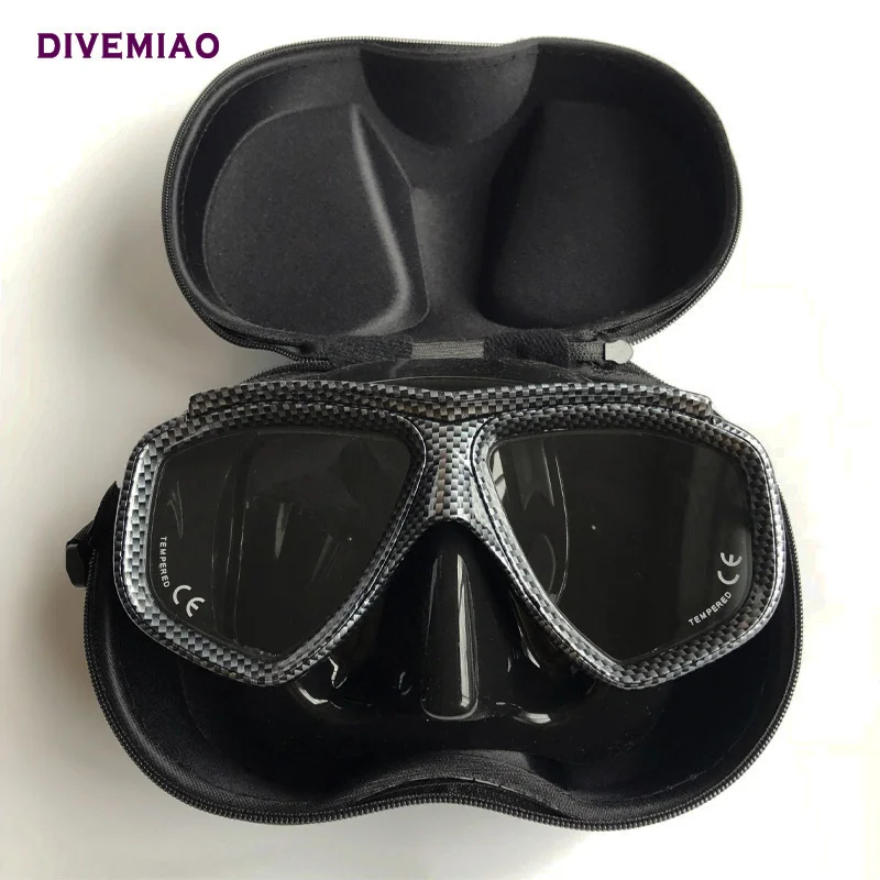 mask 2 with box Профессиональная маска для дайвинга для сноркерлинга, черная маска для дайвинга с коробкой для подводной охоты - Цвет: mask 2 with box