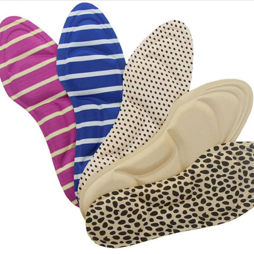 

2pcs Women DIY size 4D Arch Support High Heel Deodorant Insoles Breathable Pain Relief massage anti-skidding shock absorption
