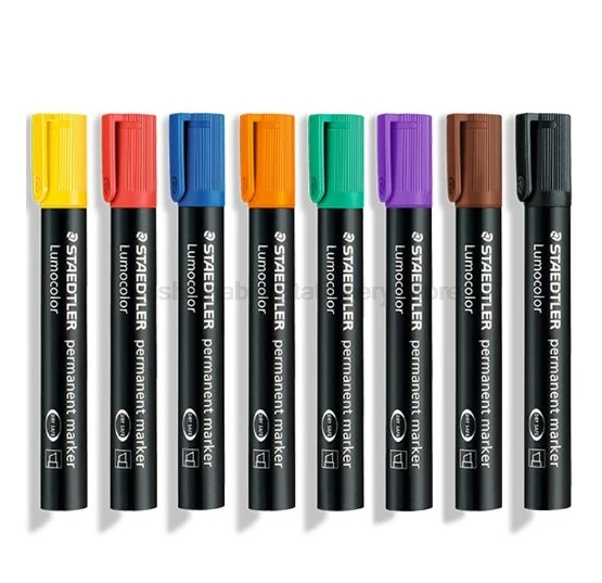 4 шт STAEDTLER 350 цветные художественные маркеры, канцелярские принадлежности, школьные офисные принадлежности, маркерные ручки, водонепроницаемые масляные маркеры, ручки, косой наконечник