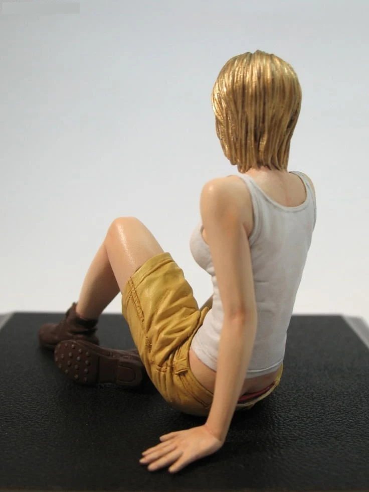 1/20 масштаб неокрашенные смолы фигура девушка на земле | Игрушки и хобби