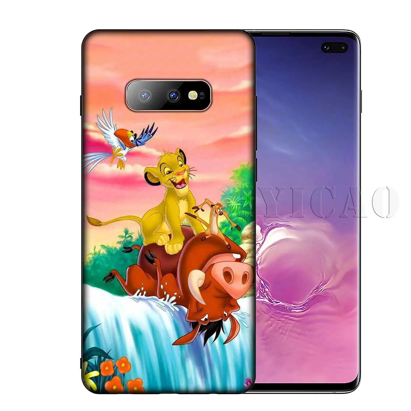 IYICAO Король Лев Мягкий силиконовый чехол для телефона Samsung Galaxy S10 S9 S8 Plus S6 S7 Edge S10e E TPU