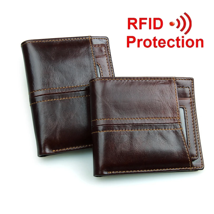 WERICHEST мужские кошельки из натуральной кожи бренд Walet Ретро стиль RFID кошелек Monedero