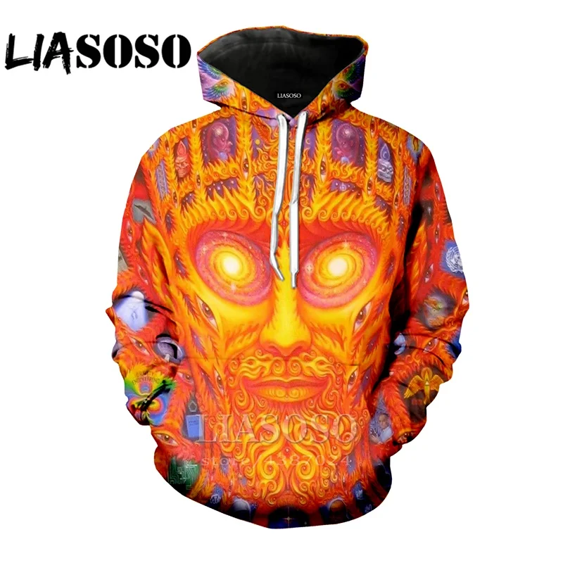 LIASOSO аниме Harajuku/женские рок психоделический Шорты 3D принт streetsweat