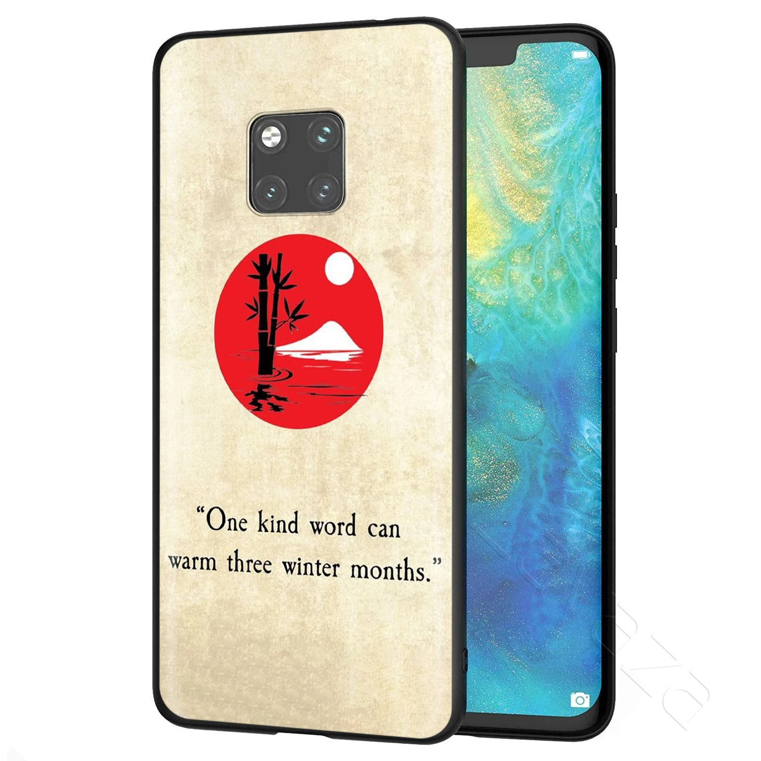 Lavaza Fall Seven Get Up Eight Japanese Proverb Case for Huawei Mate 20 Honor 6a 7a 7c 7x 8C 8x 9 10 Nova 3i 3 Lite Pro Y6 2018 |