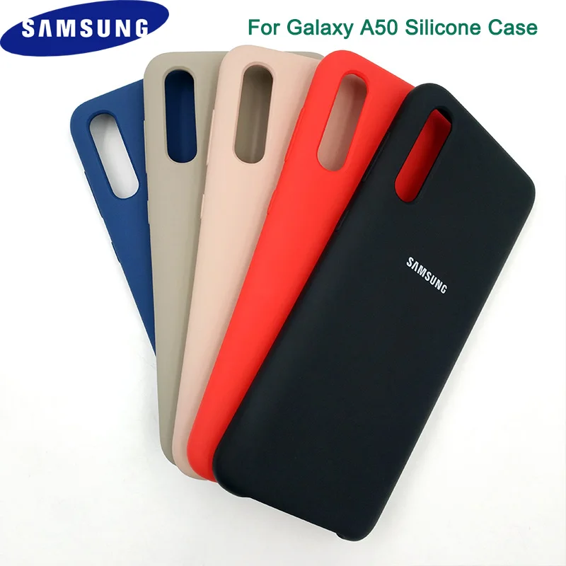 Мягкий силиконовый чехол для Samsung A50 100% оригинал Galaxy A505F A505 задняя крышка телефона