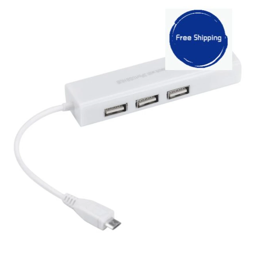 Адаптер Micro USB в сеть LAN Ethernet RJ45 с 3 портами 2 0 хаб адаптер поддержкой портов Android