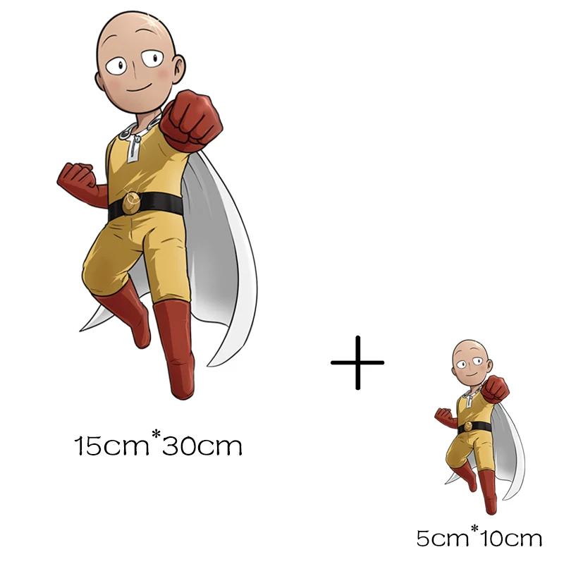 b ONE PUNCH-MAN железные нашивки с полосками термо-Стикеры для одежды на одежде применение одного цветка аппликация передачи для одежды Аниме - Цвет: b