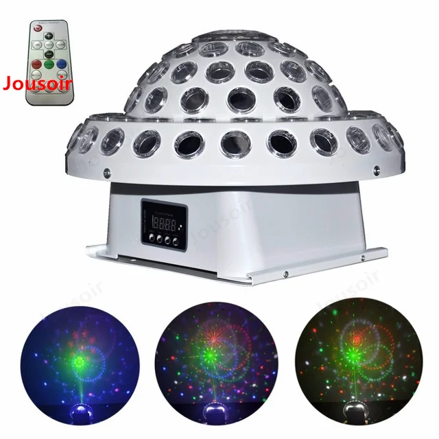 DMX Laser Gobo Mixed RGBYPW LED Crystal Ball Digital Light Remote Nightclub Disco DJ Halloween Party Home Stage CD15 T01 | Лампы и
