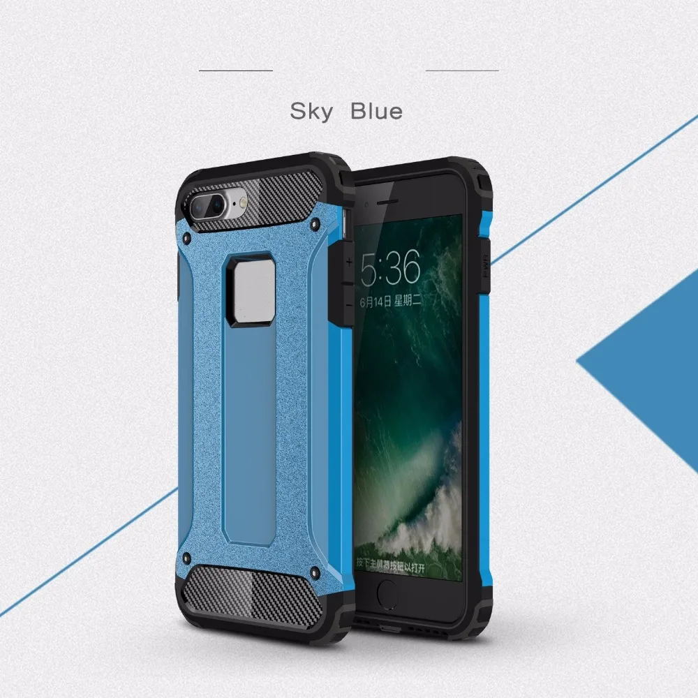 Durable Armour PC+TPU Phone Case For iPhone 6Plus/6sPlus ShockProof Funda coque dust plug cover phone case |