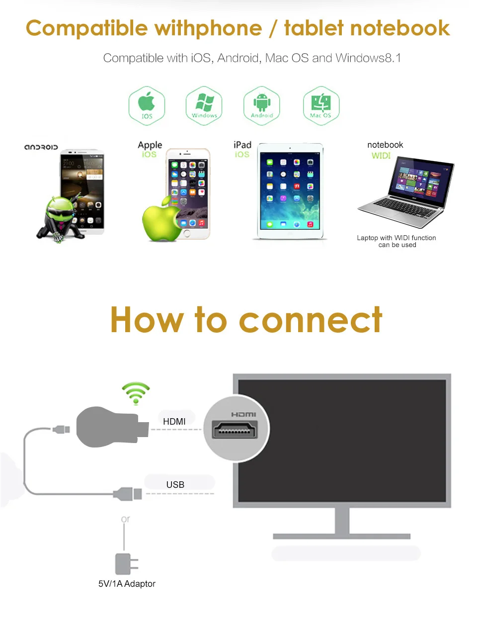 1080P Anycast M9 Plus Miracast любой беспроводной DLNA AirPlay Mirror HDMI tv Stick Wifi Дисплей ключ приемник для IOS Android