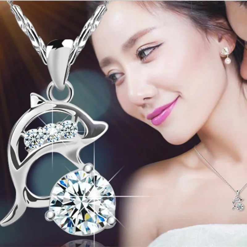 

Очаровательные женские подвески ожерелье ювелирные изделия модное женское посеребренное ожерелье-чокер для леди невесты свадебное украшение