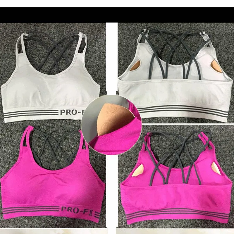 2017 г. пикантные Back Sports Bra Для женщин Фитнес Йога Бюстгальтеры для дышащая