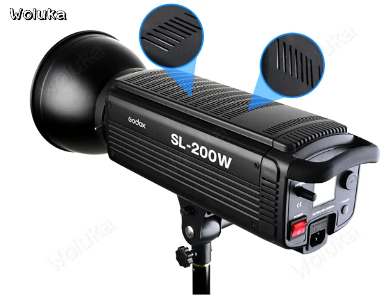 Светодиодный светильник Godox SL-200w для студийной съемки освещение с одной лампой