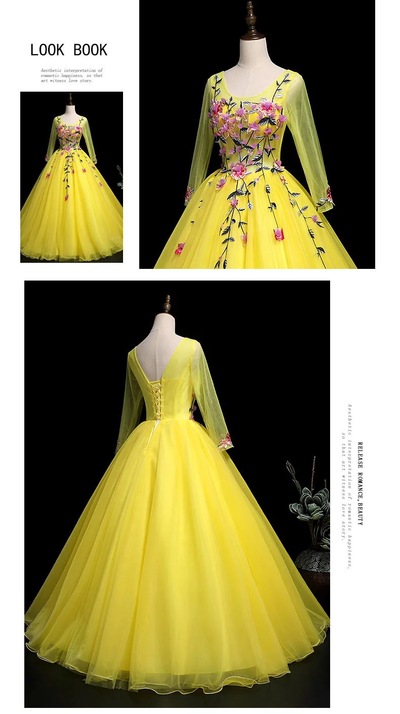 Винтажный халат de Quinceanera платья для 15 лет с круглым вырезом и аппликацией кружева недорогое бальное платье Quinceanera вечернее платье для выпускного бала
