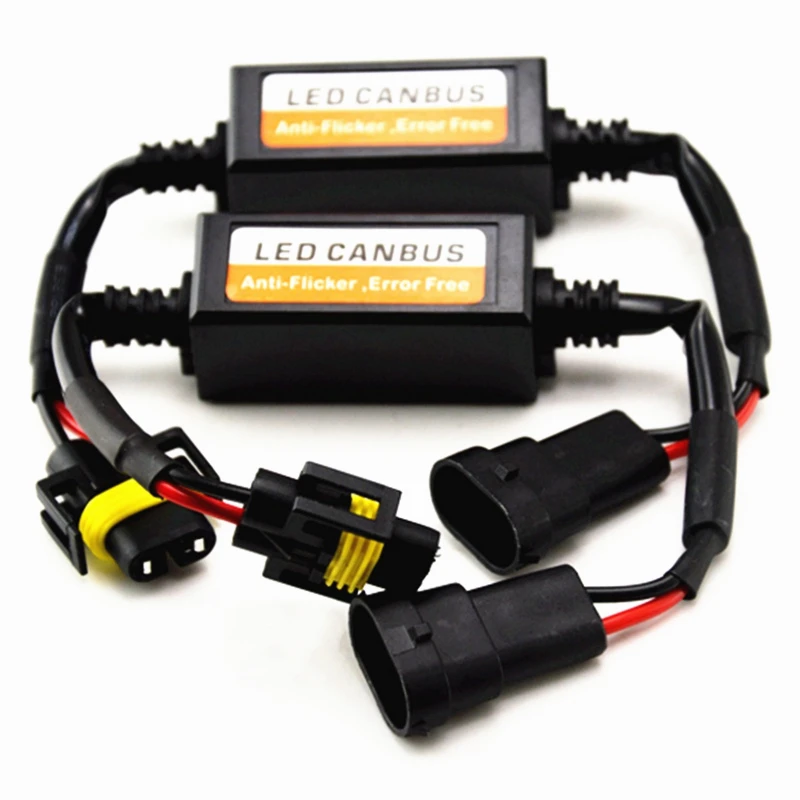 Универсальный 2 шт. H1 H4 H7 H11 LED DRL Передняя фара Canbus подавитель предупреждений об