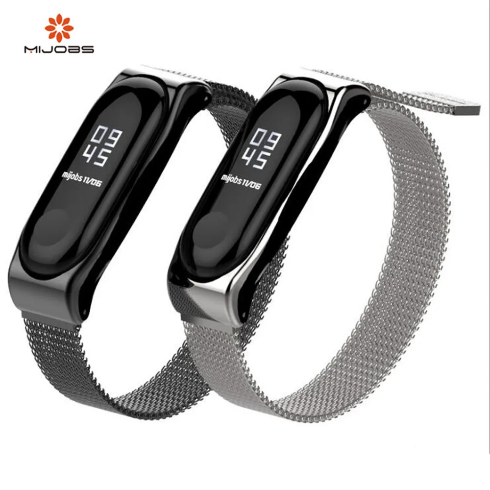 Mi Группа 3 Браслет Для Сяо mi band3 Магнитная металлический ремешок Ремешок